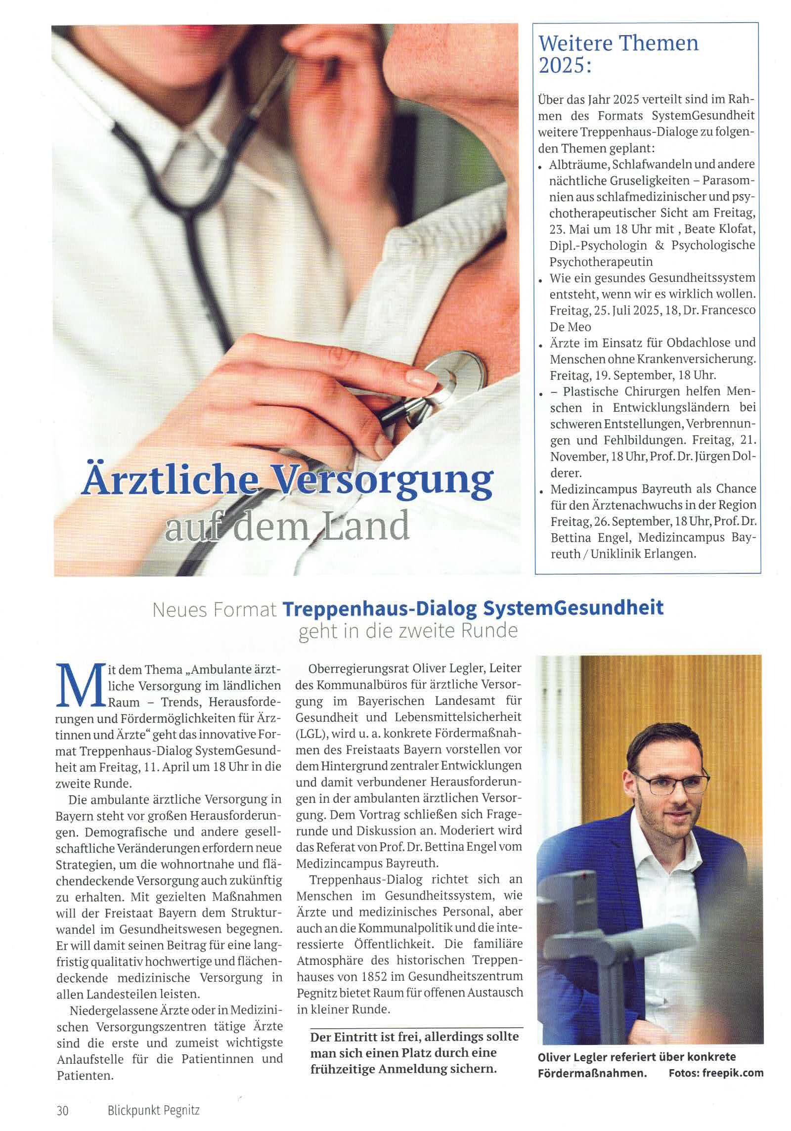 Ärztliche Versorgung auf dem Land – Blickpunkt Pegnitz – April 2025