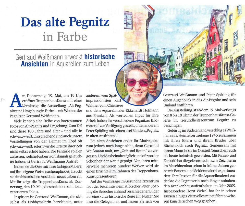 Das alte Pegnitz in Farbe – Blickpunkt Pegnitz – Mai 2022