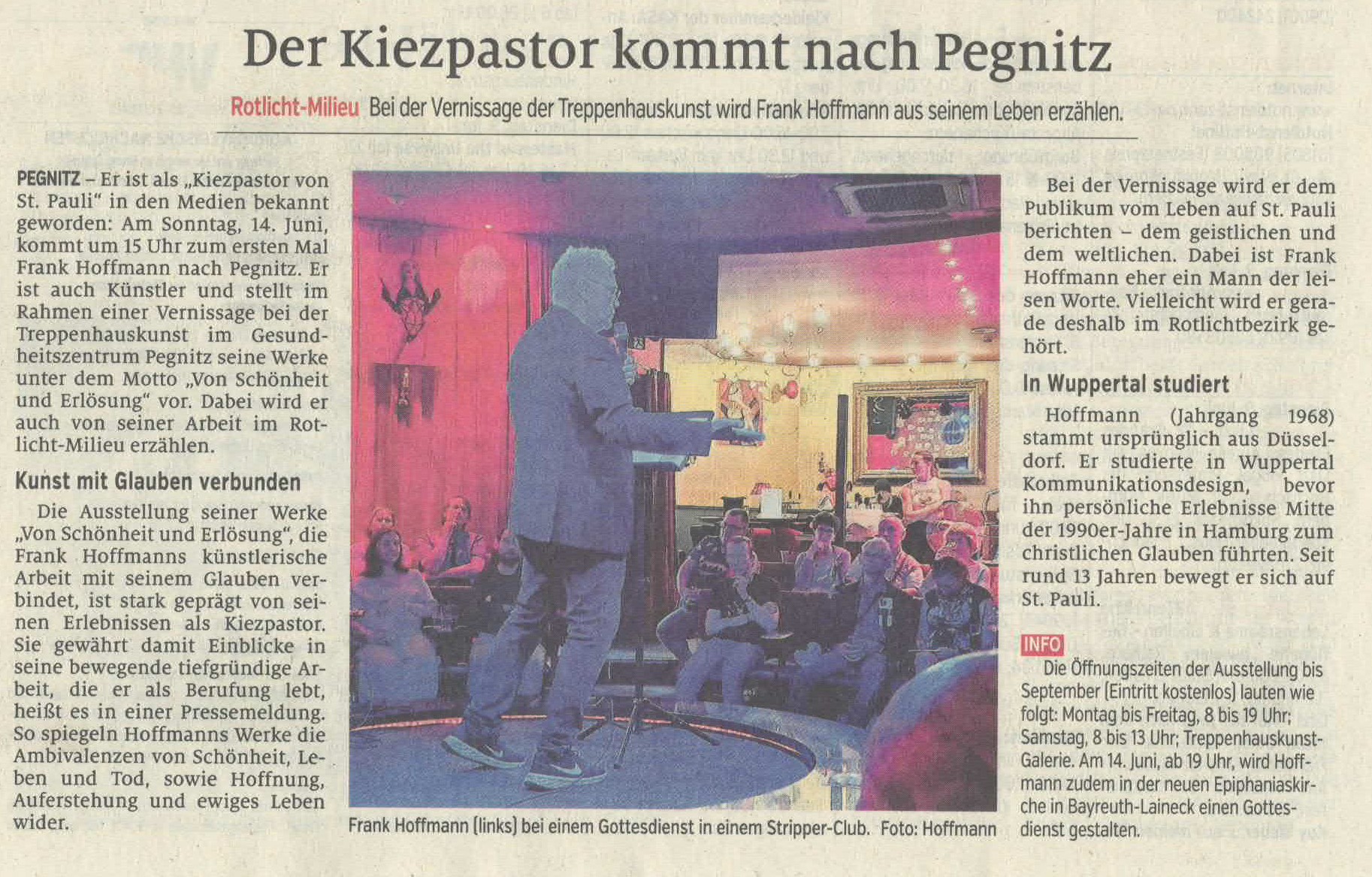 Der Kiezpastor kommt nach Pegnitz – Nordbayerischer Nachrichten
