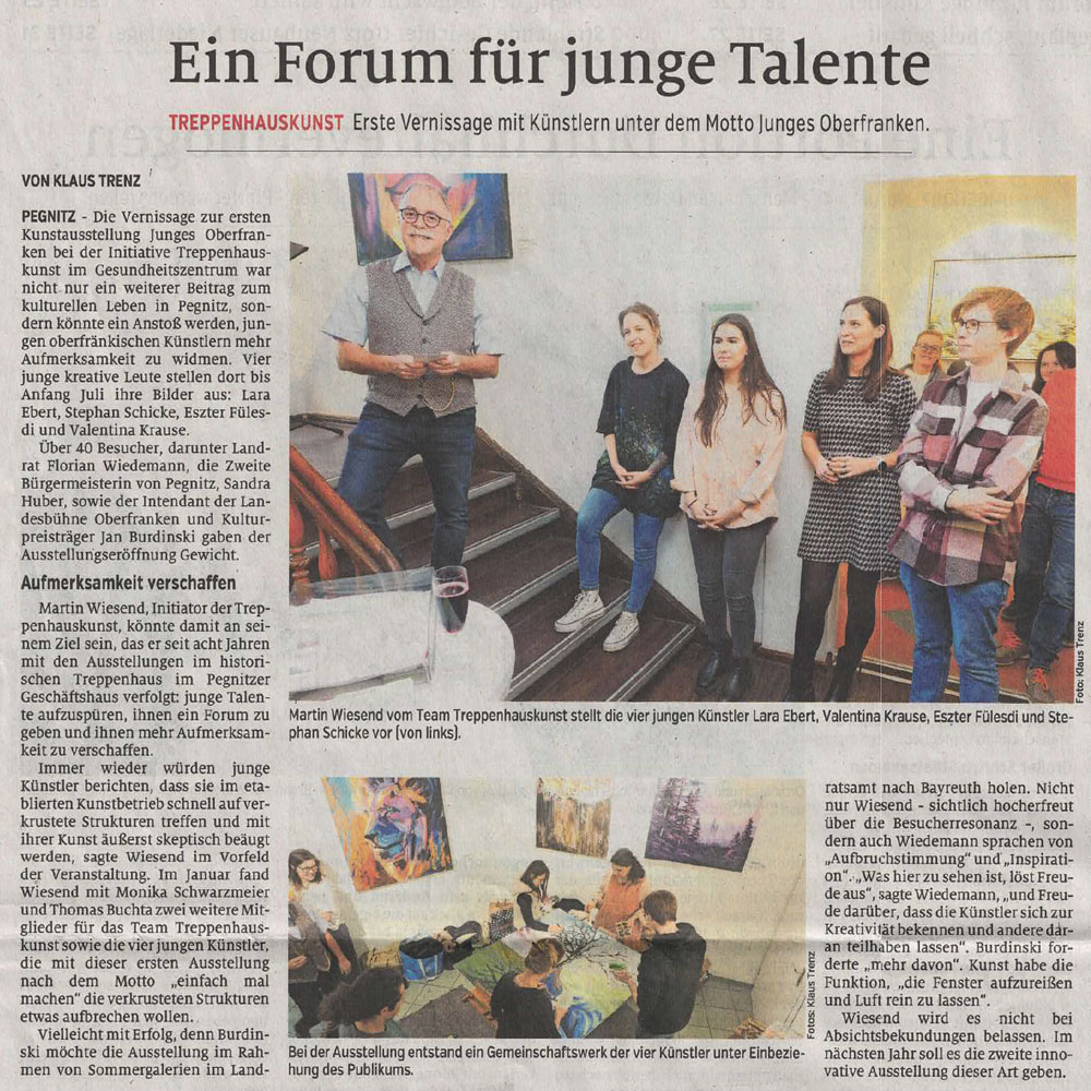 Ein Forum für junge Talente – Nordbayerische Nachrichten