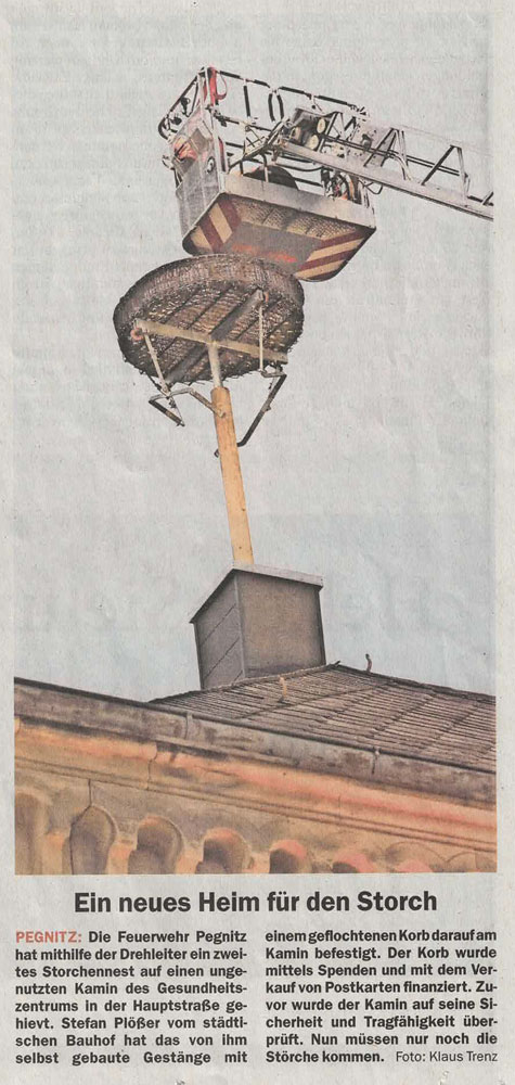 Ein neues Heim für den Storch - Nordbayerischer Kurier