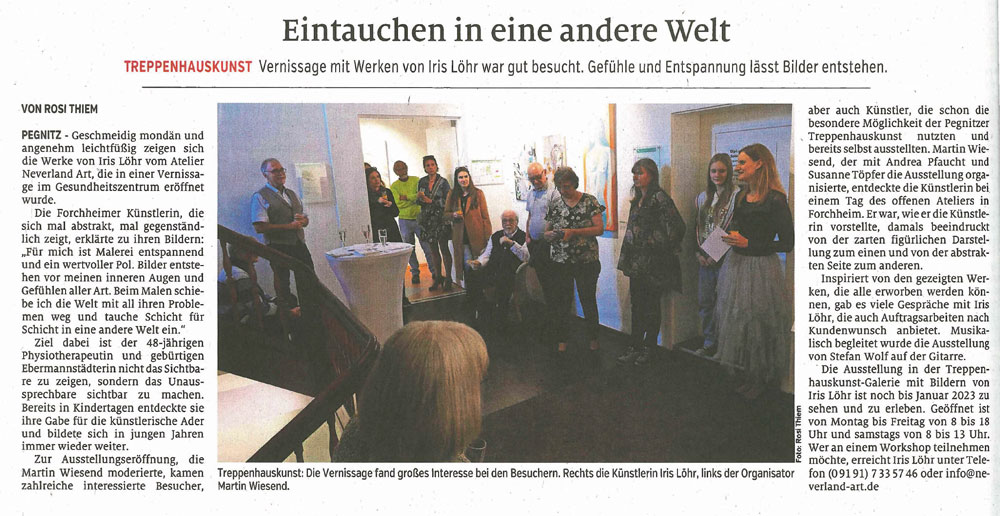 Eintauchen in eine andere Welt – Nordbayerische Nachrichten