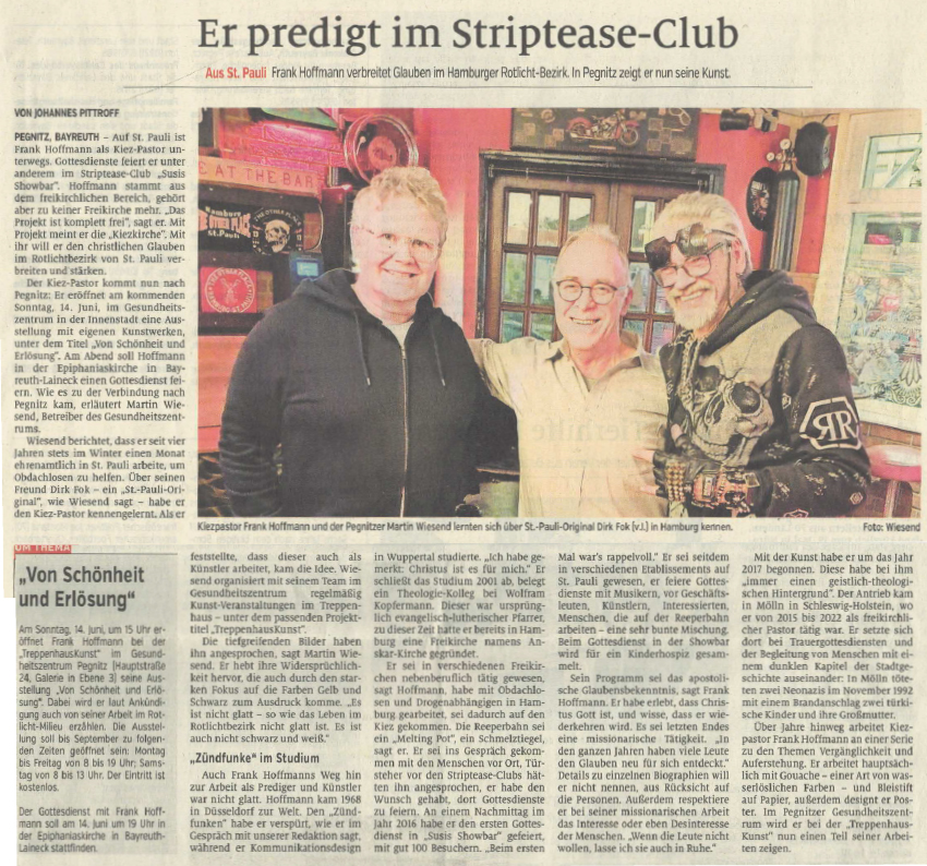 Er predigt im Striptease-Club – Nordbayerische Nachrichten