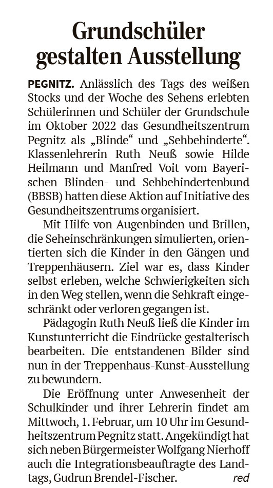 Grundschüler gestalten Ausstellung – Nordbayerischer Kurier