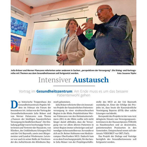 Intensiver Austausch – Blickpunkt Pegnitz – März 2025
