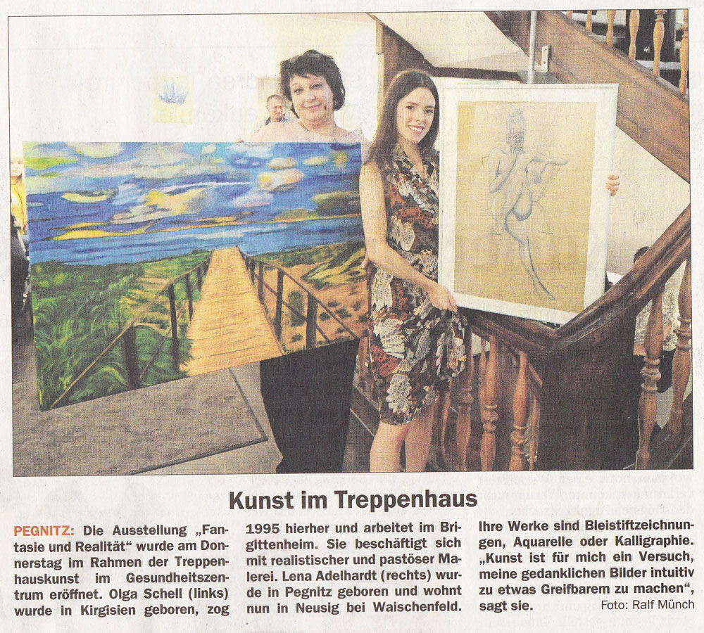 Kunst im Treppenhaus – Nordbayerischer Kurier / Nordbayerische Nachrichten