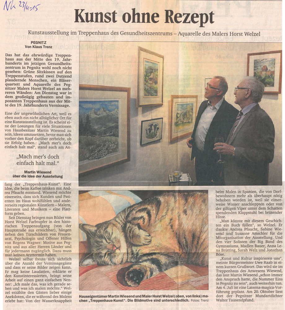 Kunst ohne Rezept – Nordbayerischer Kurier / Nordbayerische Nachrichten