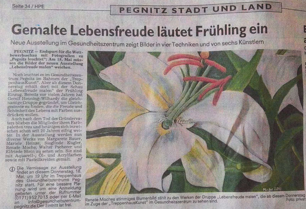 Gemalte Lebensfreude läutet Frühling ein – Nordbayerischer Kurier / Nordbayerische Nachrichten Gemalte Lebensfreude läutet Frühling ein – Nordbayerischer Kurier / Nordbayerische Nachrichten