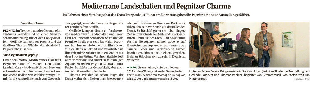 Mediterrane Landschaften und Pegnitzer Charme – Nordbayerischer Kurier