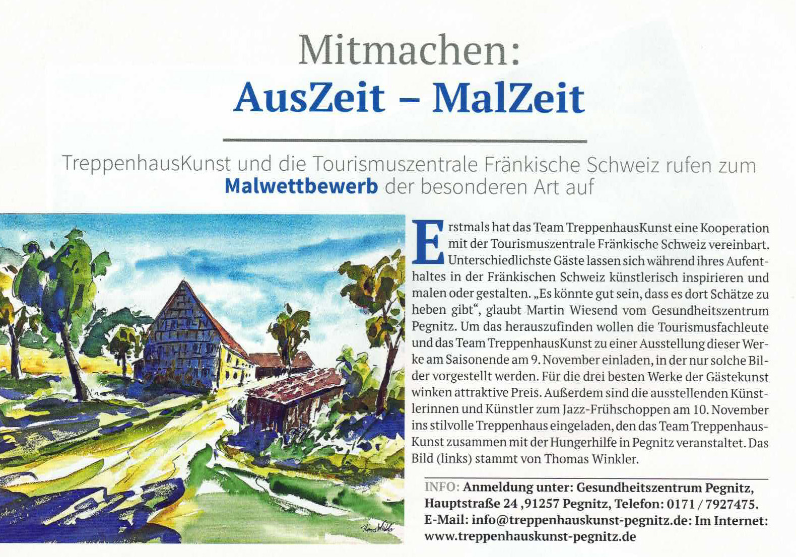 Mitmachen: AusZeit – MalZeit – Blickpunkt Pegnitz – Juli 2024