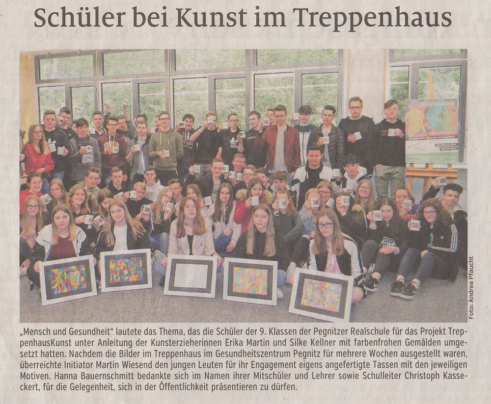 Schüler bei Kunst im Treppenhaus – Nordbayerischer Kurier / Nordbayerische Nachrichten Schüler bei Kunst im Treppenhaus – Nordbayerischer Kurier / Nordbayerische Nachrichten