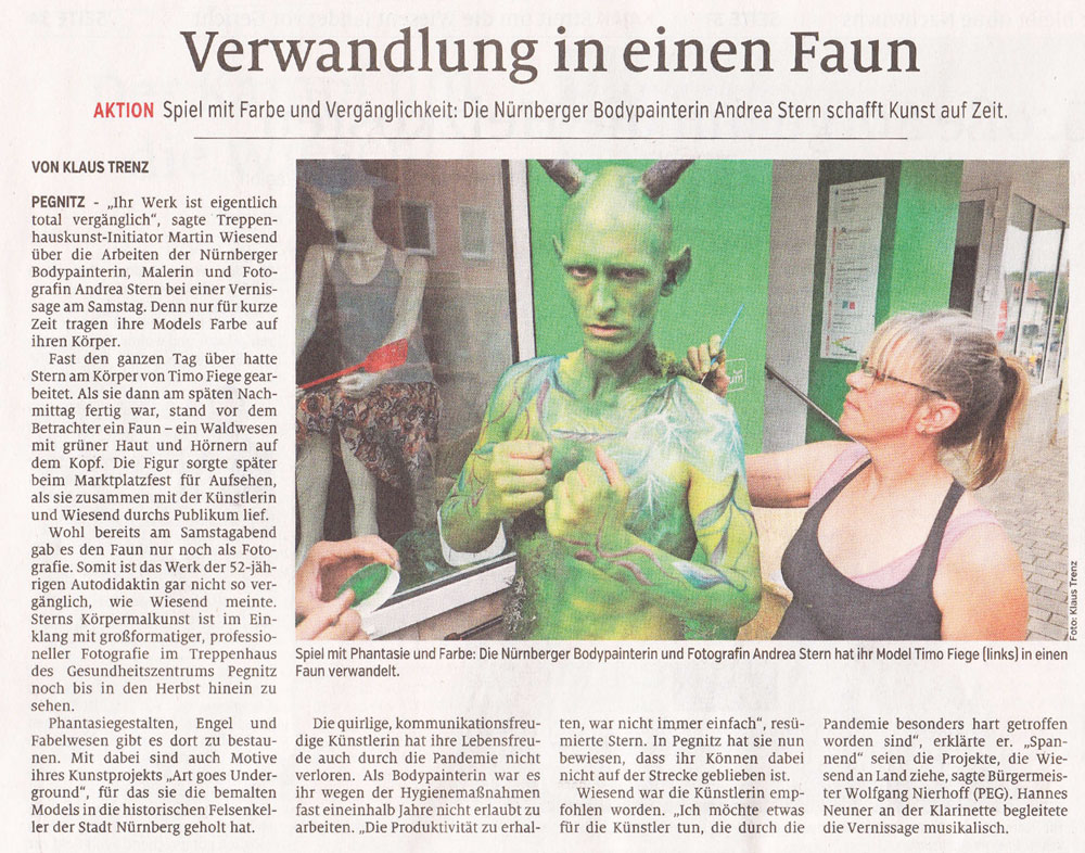 Verwandlung in einen Faun – Nordbayerische Nachrichten