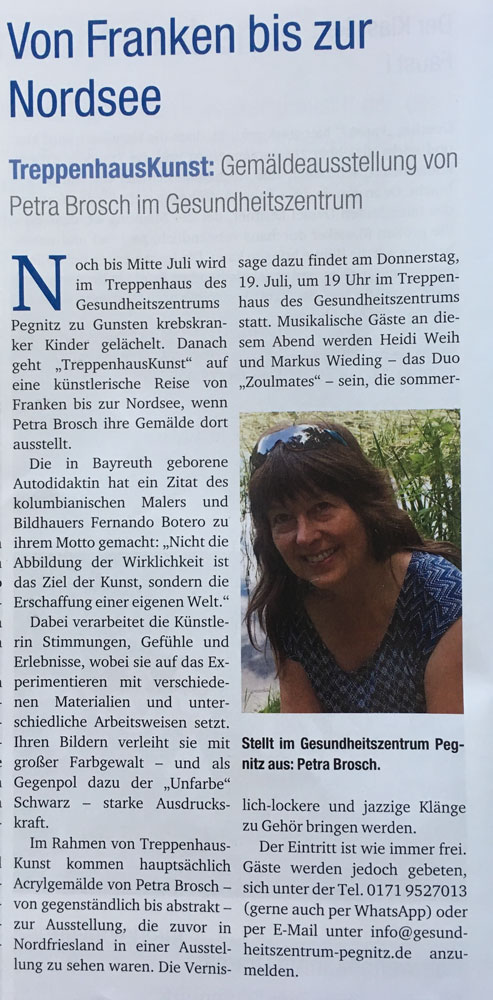 Von Franken zur Nordsee – Blickpunkt Pegnitz – Juli 2018