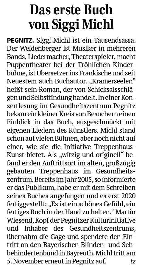 Das neue Buch von Siggi Michl – Nordbayerischer Kurier