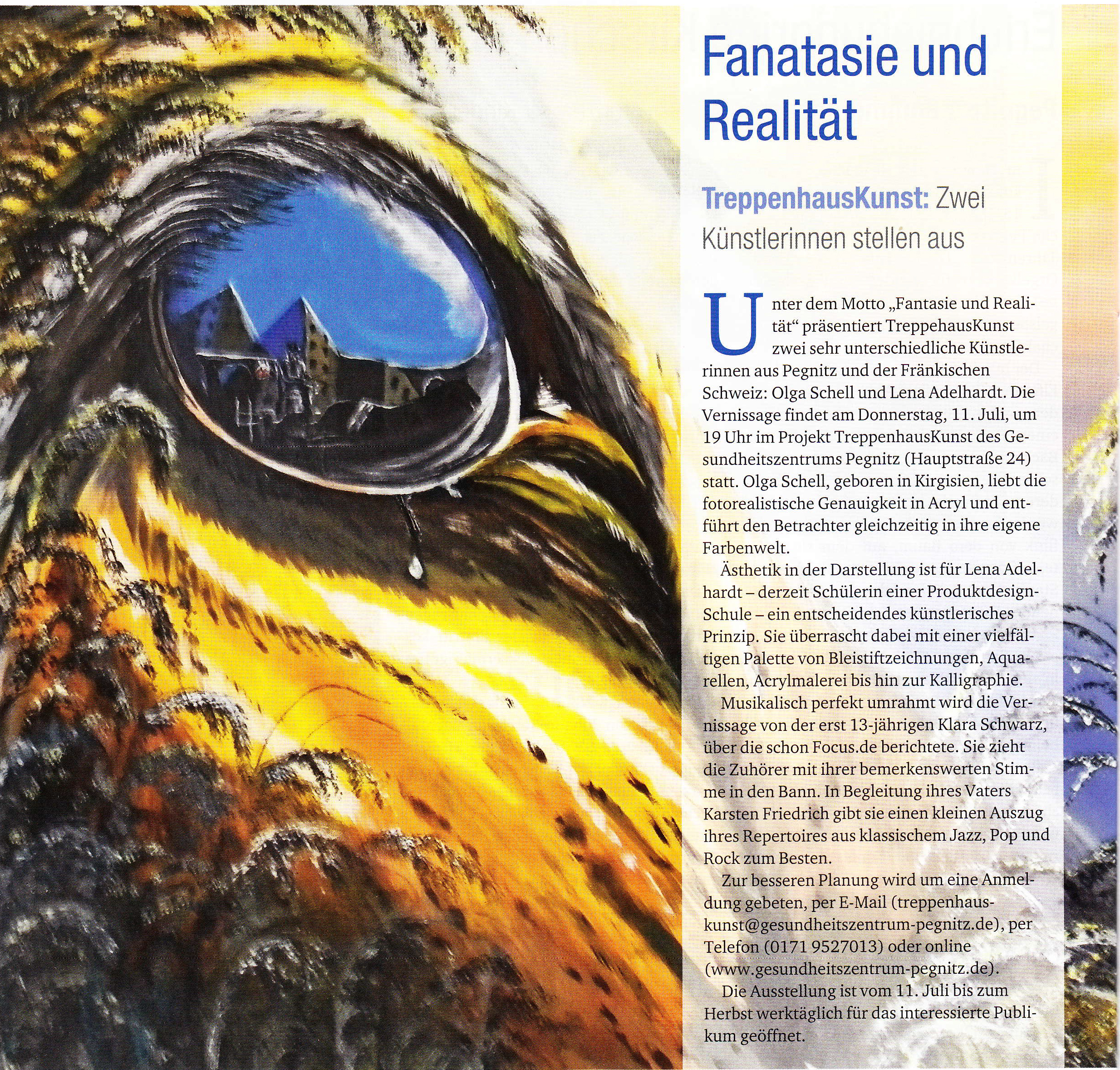 Fantasie und Realität – Blickpunkt Pegnitz – Juli 2019