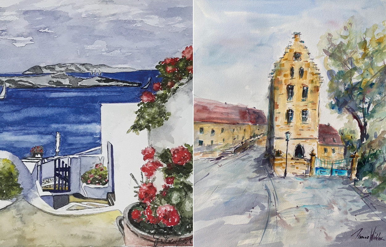 "Mediterranes Flair trifft fränkischen Charme" – Vernissage und Gemeinschaftsausstellung von Gerlinde Lampert & Thomas Winkler "Mediterranes Flair trifft fränkischen Charme" – Vernissage und Gemeinschaftsausstellung von Gerlinde Lampert & Thomas Winkler