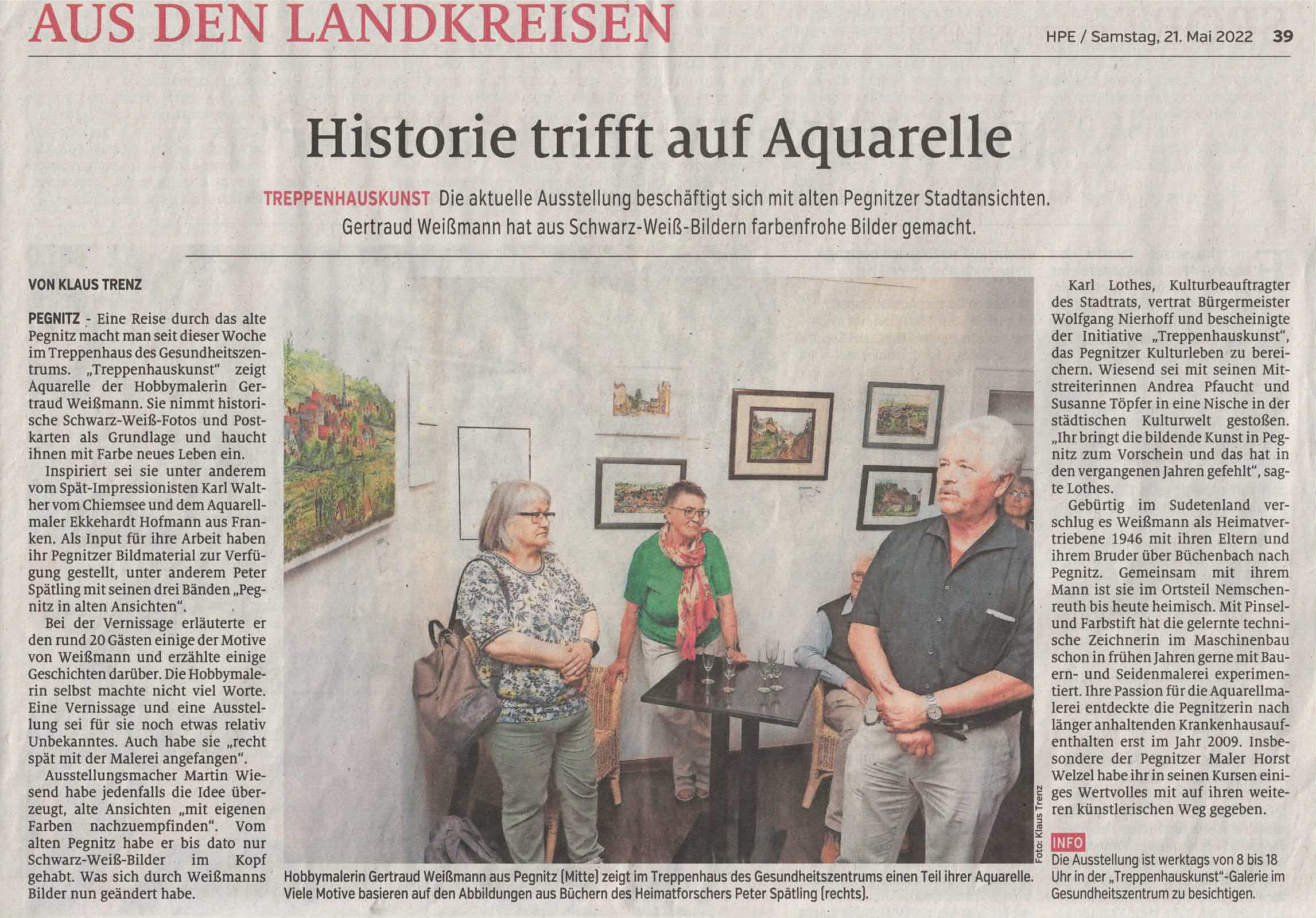 Historie trifft auf Aquarelle – Nordbayerische Nachrichten