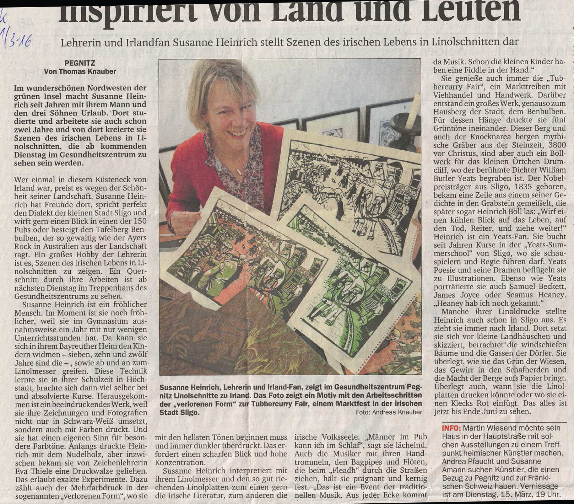 Inspiriert von Land und Leuten – Nordbayerischer Kurier / Nordbayerische Nachrichten Inspiriert von Land und Leuten – Nordbayerischer Kurier / Nordbayerische Nachrichten