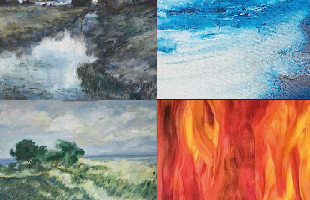 Vernissage Eva Thiele und Ines Ermer „ERDE – WASSER – LUFT – FEUER. Zwei Künstlerinnen und vier Elemente" Vernissage Eva Thiele und Ines Ermer „ERDE – WASSER – LUFT – FEUER. Zwei Künstlerinnen und vier Elemente"