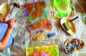 Kinder-Kunsttage: Action Painting mit Martina Pickelmann Maletzki Kinder-Kunsttage: Action Painting mit Martina Pickelmann Maletzki