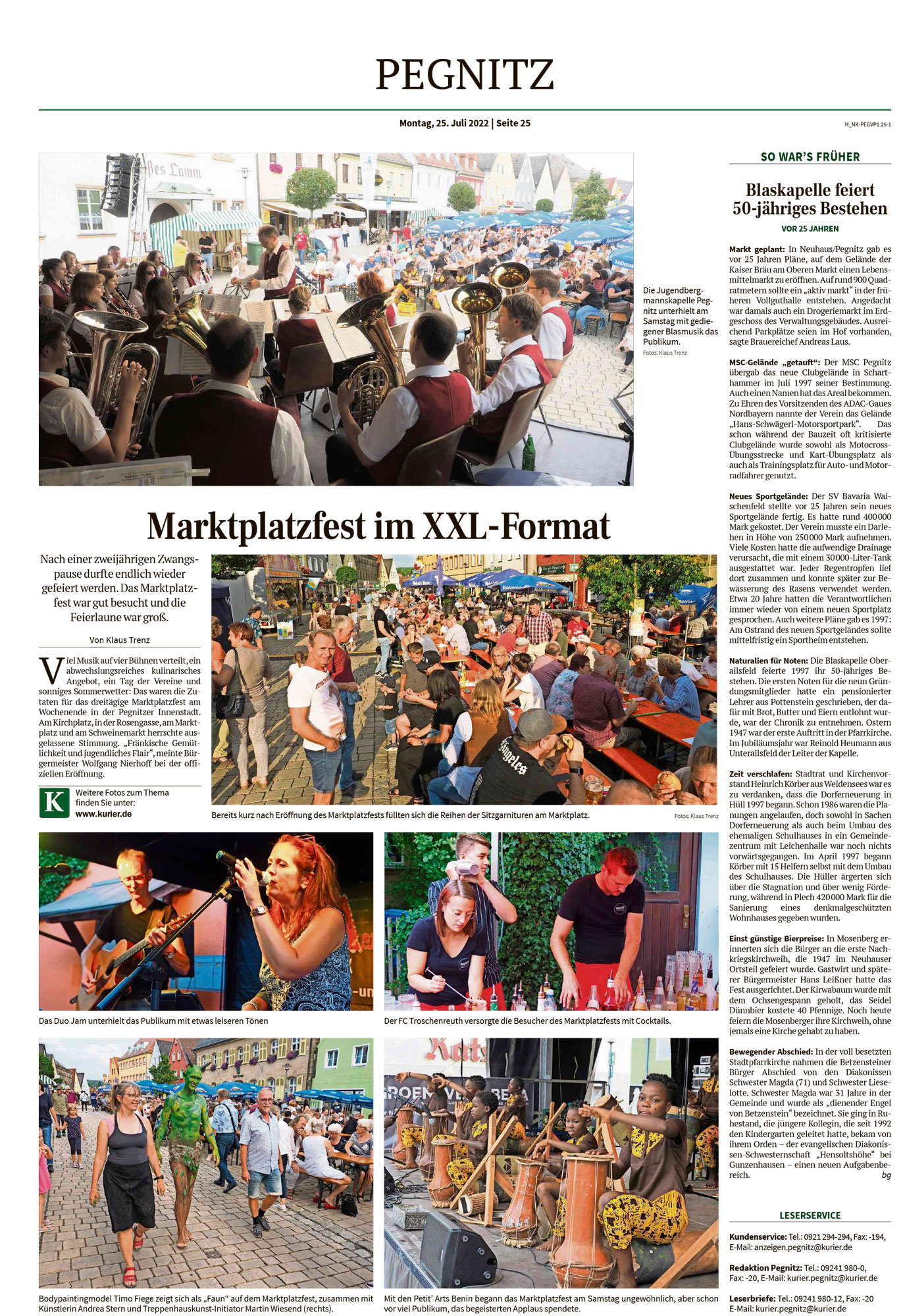 Marktplatzfest im XXL-Format – Nordbayerischer Kurier