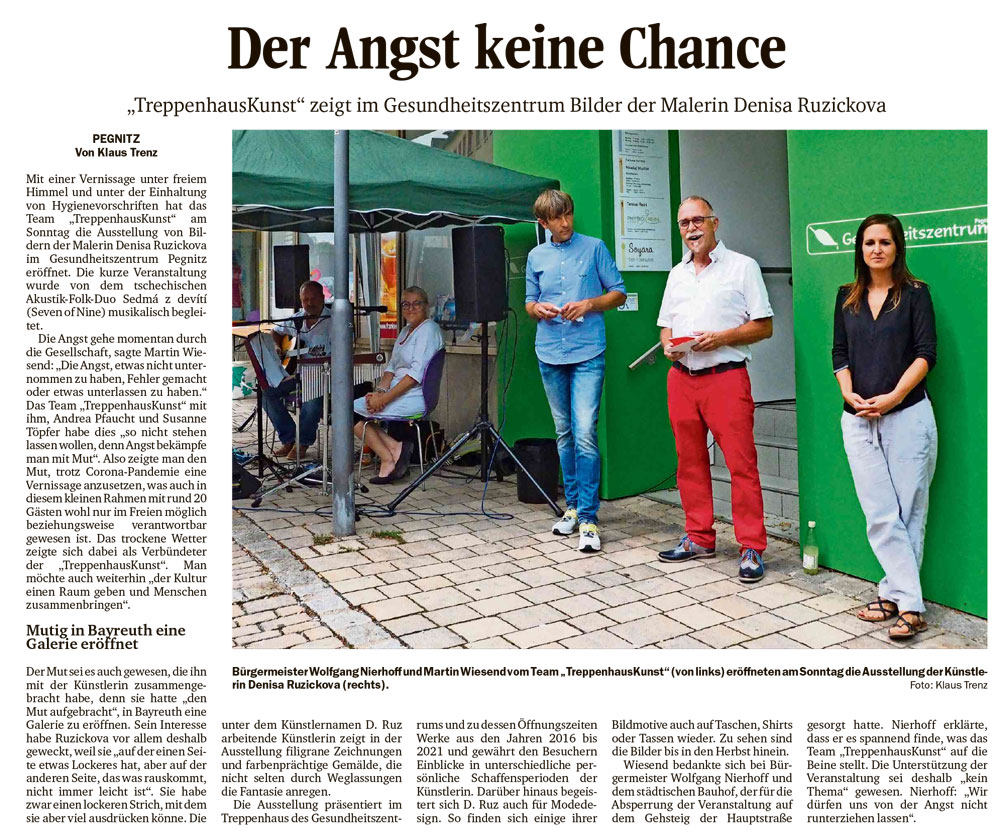 Der Angst keine Chance – Nordbayerischer Kurier 